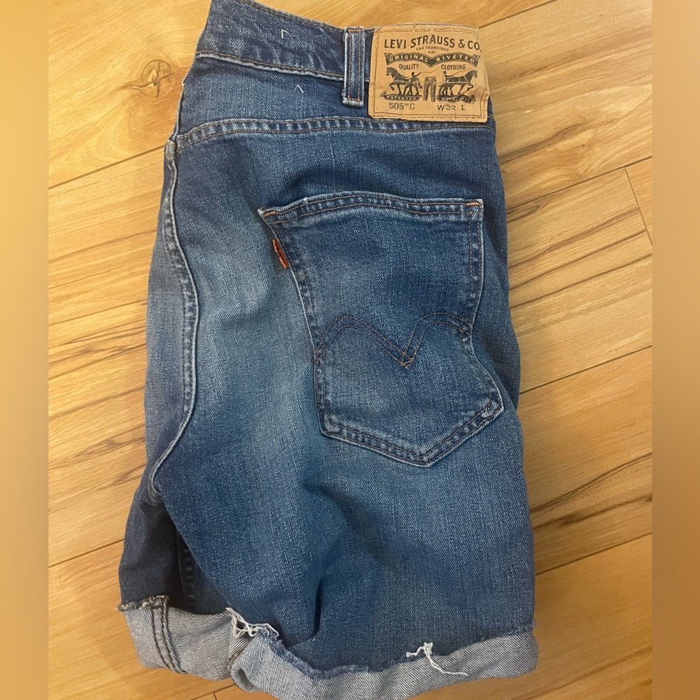 Levi’s 505 Stretch Denim Shorts (Orange Tag)